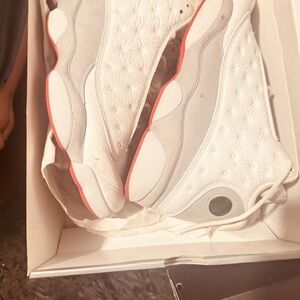 Jordan Retro Sneakers - White, Gray, Red